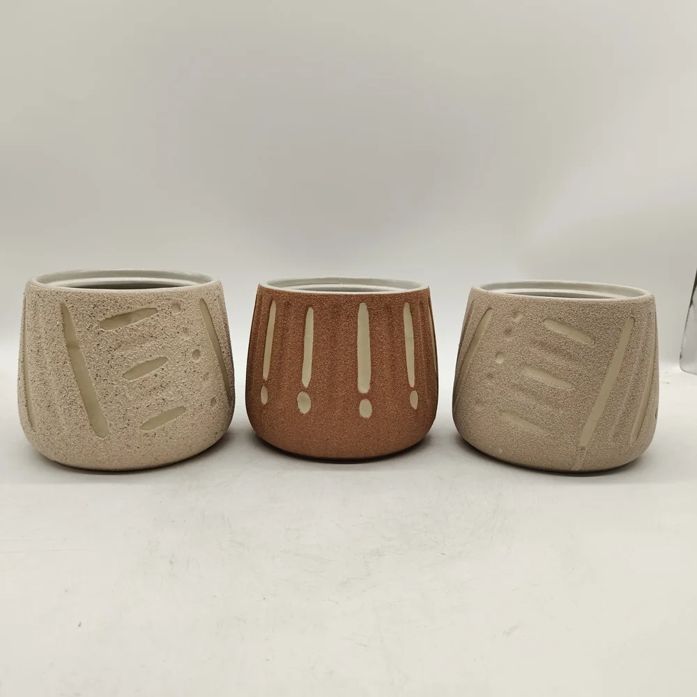 Succulent Pot Gold Small Mini Cute Korean Bulk Cheap Wholesale Flower Plant Planter flower Ceramic Succulent Pot