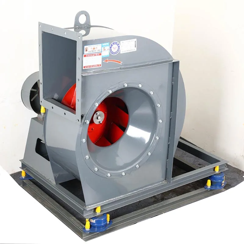Industrial high pressure exhaust fan blower with motor centrifugal fan