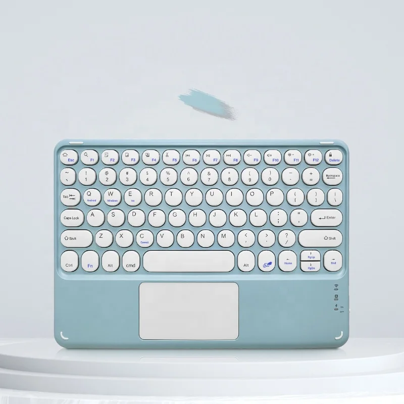 Factory custom wireless keyboard color backlit Mini tablet wireless keyboard with mouse touch pad