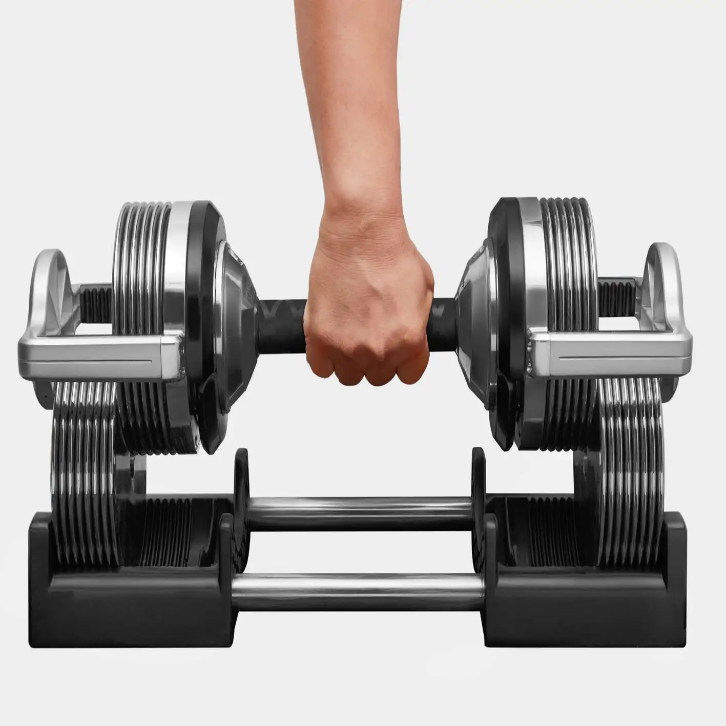 High Quality 32kg Adjustable Dumbbell Fitness 72lb Dumbbells Adjustable Multi Weight Steel Dumbbell