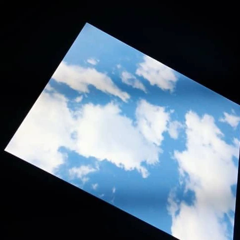 Decoration 2D 3D artificial sky cloud  2ftx2ft  1ftx4ft 2ftx4ft 36w 40w 48w Recessed Square LED Sky Ceiling Panel Light