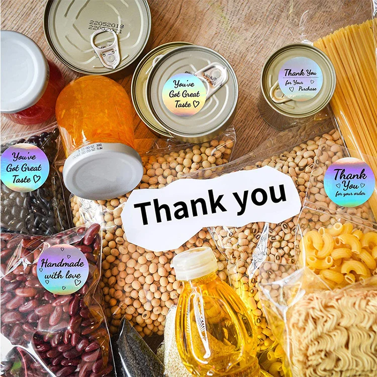 Custom Hologram Stickers  logo and Printed Cotton Cloths Paper Label