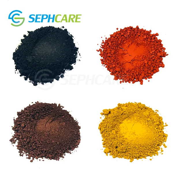 Sephcare wholesale cosmetic grade yellow black brown red iron oxide for makeup products