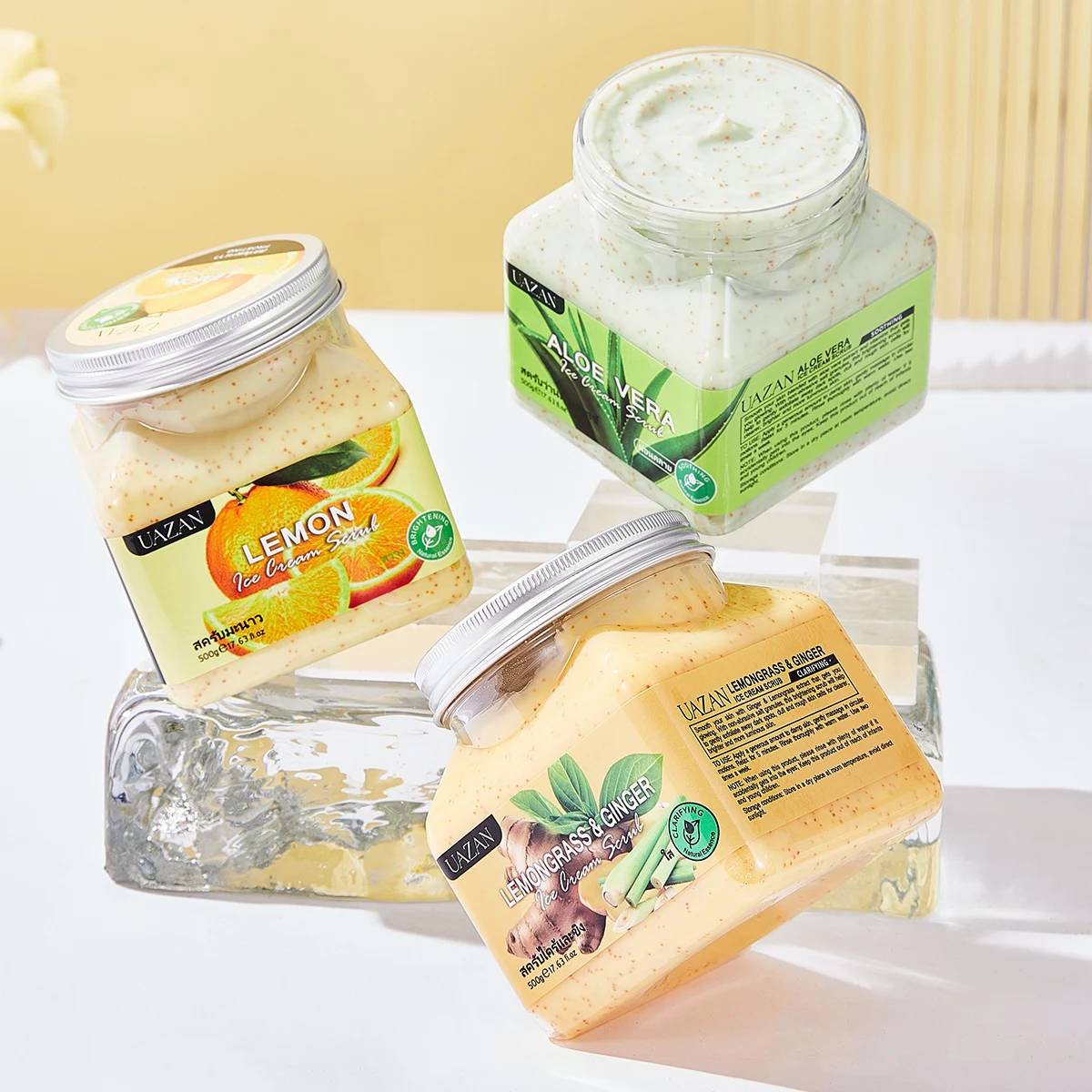 Private Label Organic Vegan Perfumed Turmeric Coco Rose Aloe Vera Shea Body Scrub