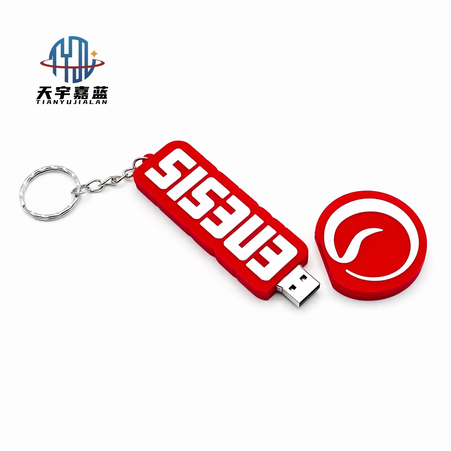 Tianyu Personalized Design Your Idea 3D Shape Logo Pvc Cartoon 8Gb 32Gb 64Gb Usb Flash Drive Custom Usb Flash Drive Keychain