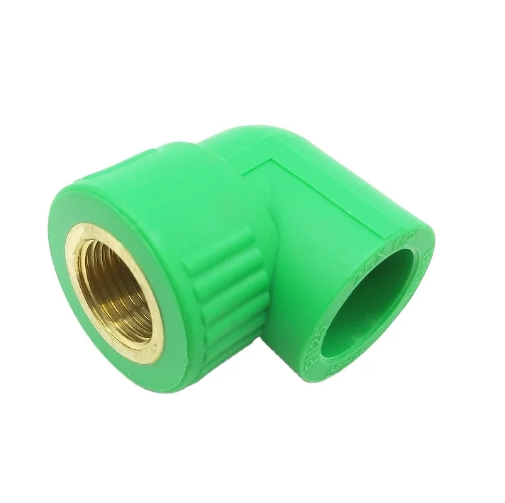 ppr fitting female Elbow male elbow fitting pipe thread fitting brass insert fitting