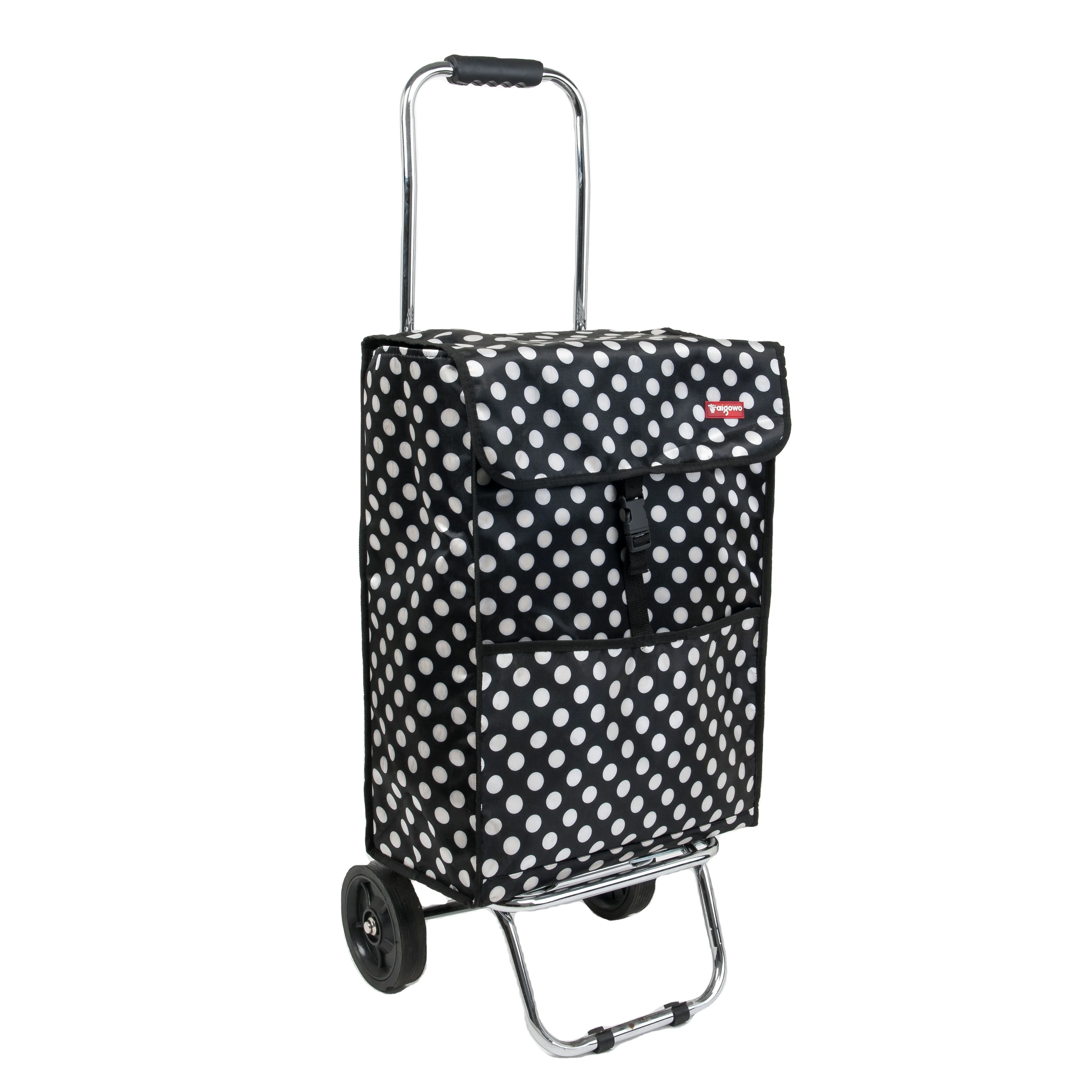 High Quality Folding Trolley Shopping Cart Manufacture Rubber Wheel Plastic Shopping Trolleys