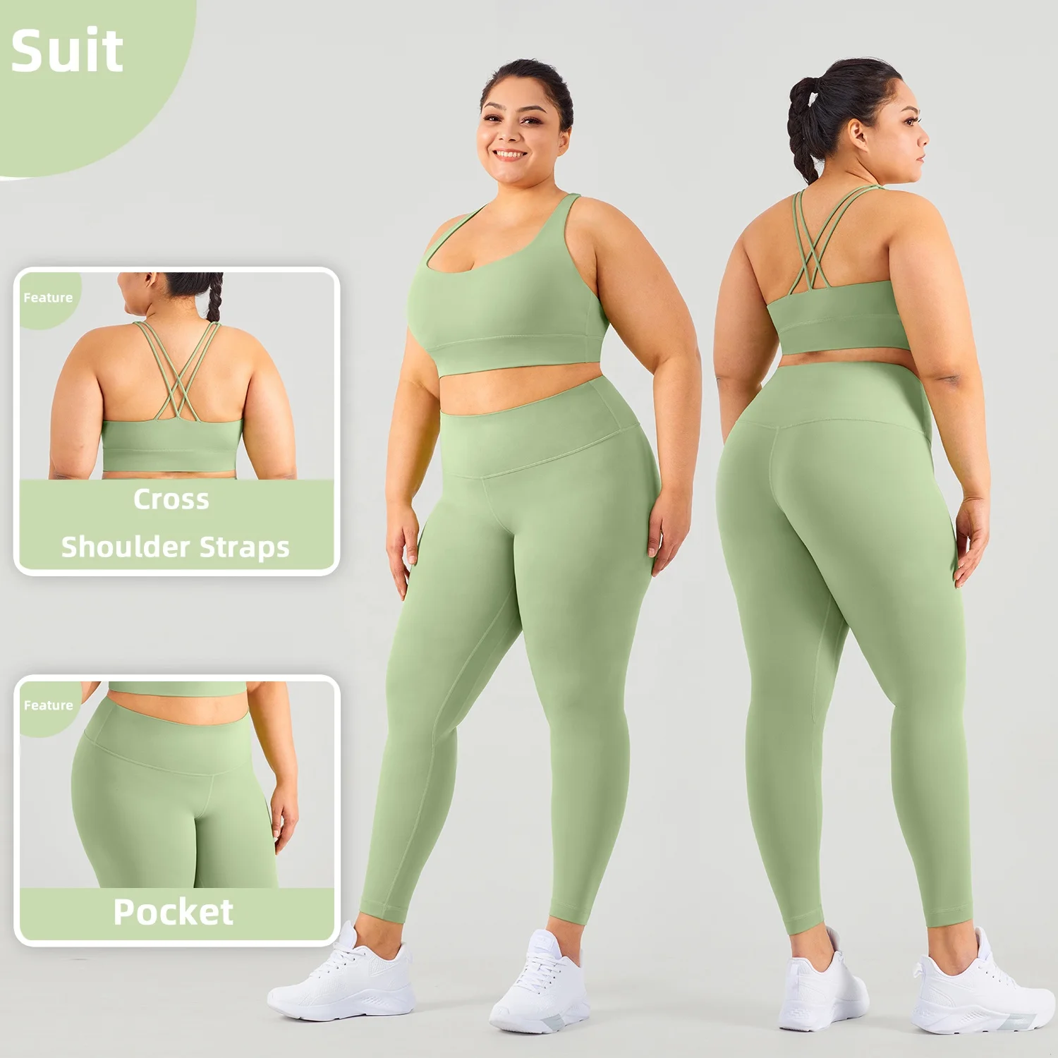 Workout Adjustable Plus Size Sports Bra Custom Hollow Cross Backless Gym Top