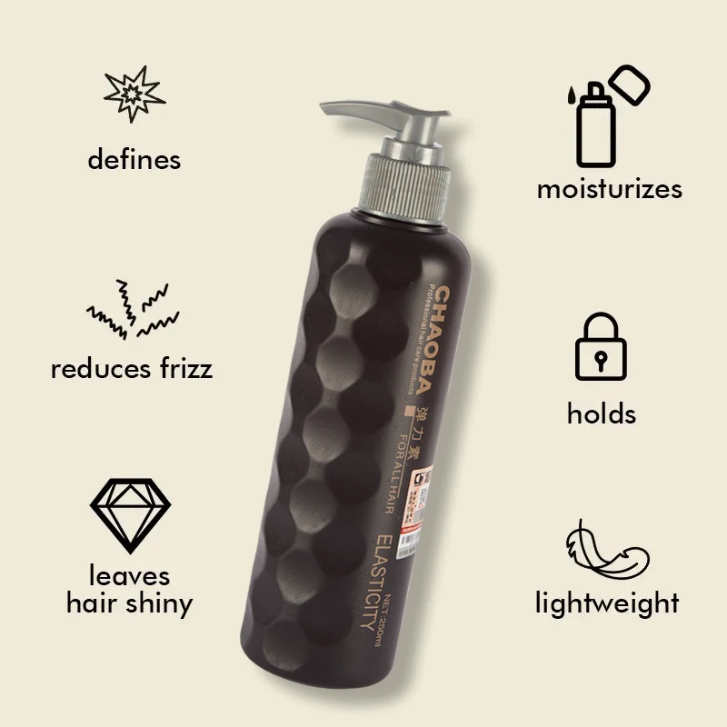 Private Label organic natural curly hair cream eliminates frizz hair curl cream for coils waves