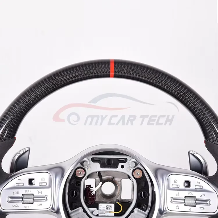 For Mercedes B-enz Steering Wheel c300 Amg W204 c180 w202 Petrol Carbon Fiber Steering Wheel