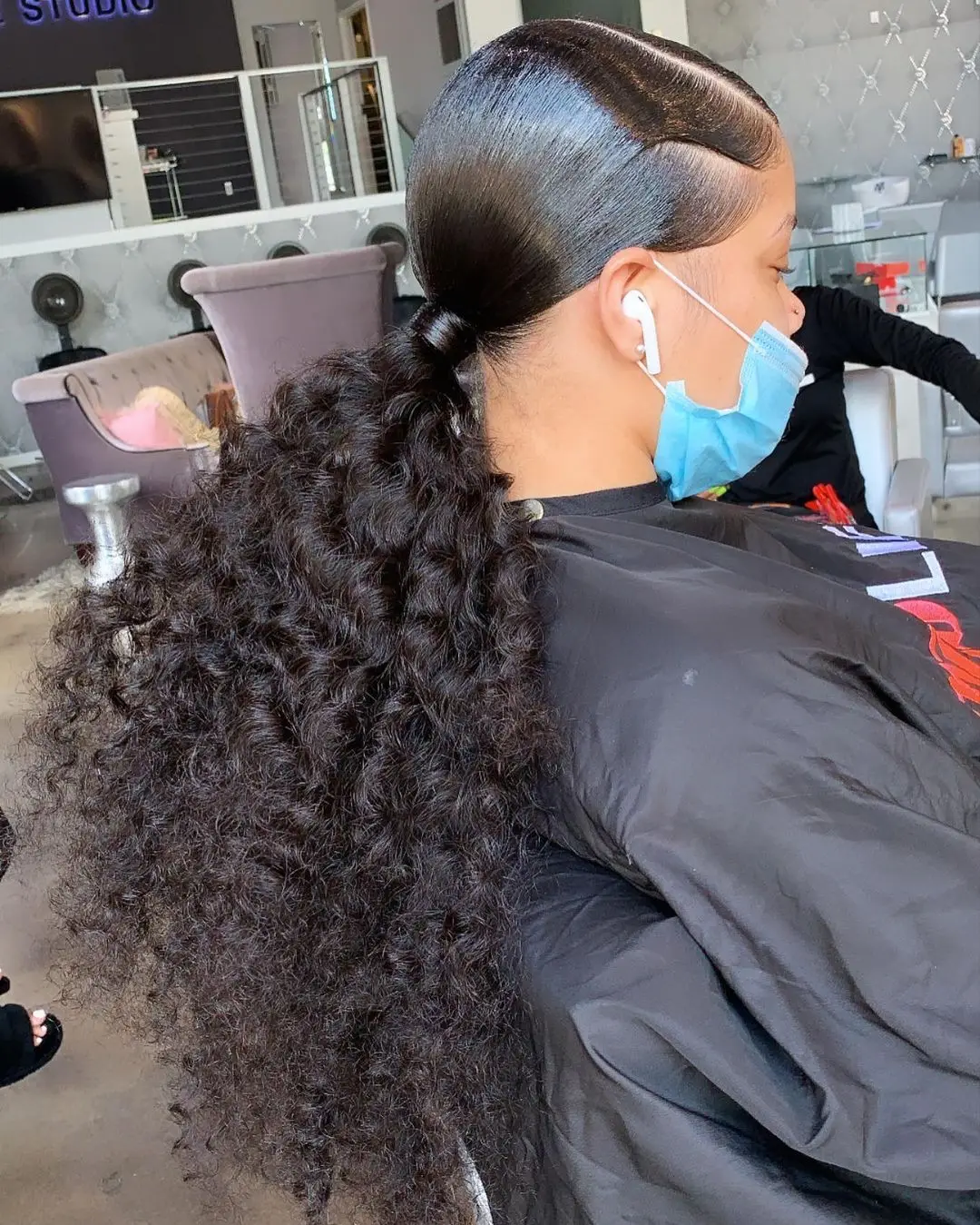 Instant human hair ponytails,remy Human drawstring wrap around hollywood ponytail hair extensions,kinky afro afro long ponytail