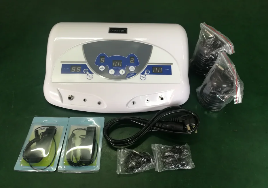 New Portable 2 Array With Mp3 Player For 2 Users Spa Professional Cleanse System Ion Bath Dual Ionic Detox Foot Machine