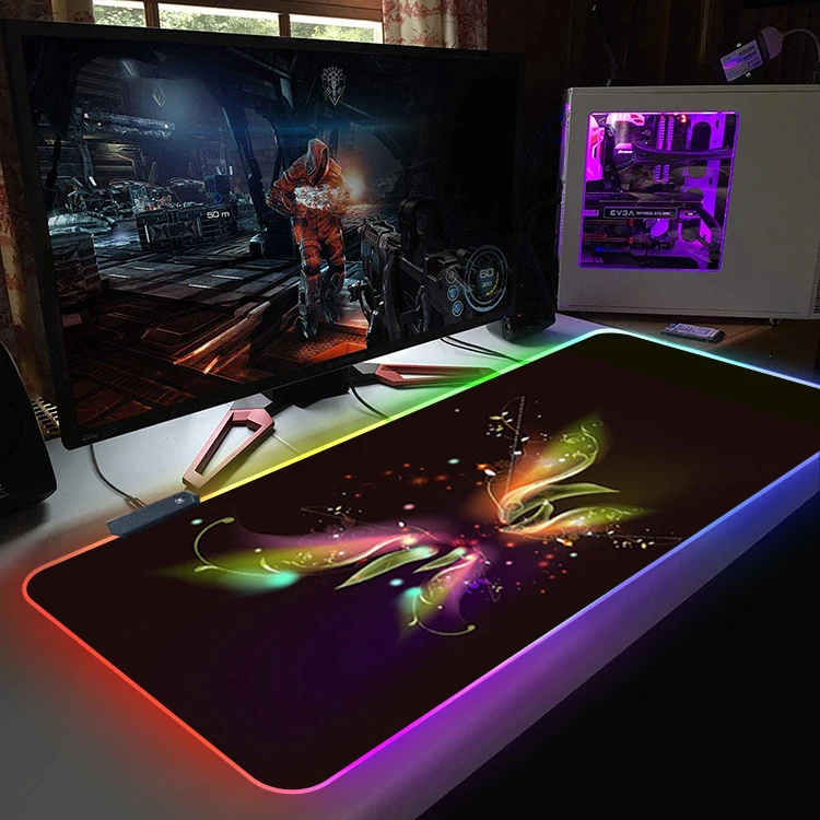 2021 high quality  dropshoping  custom  CS  overwatch rgb mouse pad gamer
