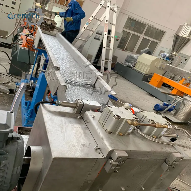 Waste Plastic Pet Bottles Twin Screw Extruder Pelletizer/ Automatic Strand Granulator Pastic Bottle Granulator