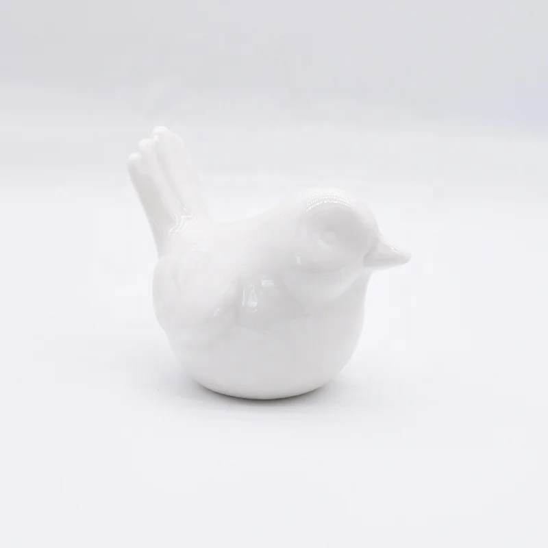 Hand-Made Craft Hot Sale Animal Statue Shape Sculpture Decoration Figurine Ceramic Bird