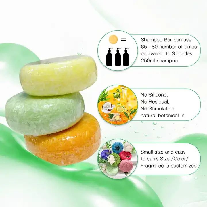 OEM Private Label Wholesale Handmade Natural Organic Vegan Tea Tree Hair Care Rice Water Shouwu Solid Shampoo Bar Soap