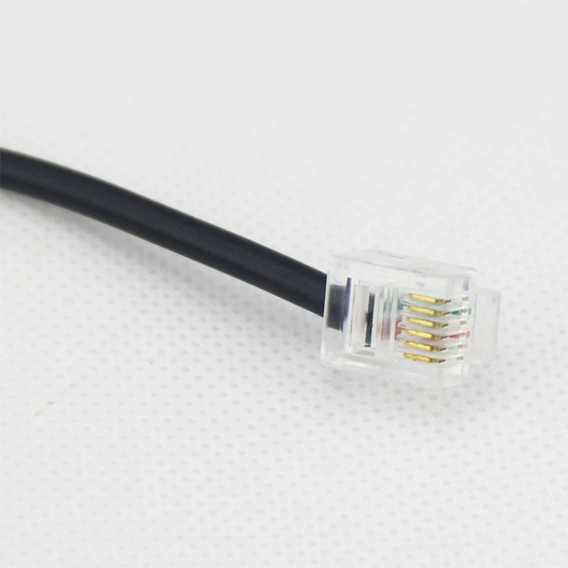 Factory wholesale good price black DB9 RJ12 RS232 DB9 serial to RJ12 cable for computer