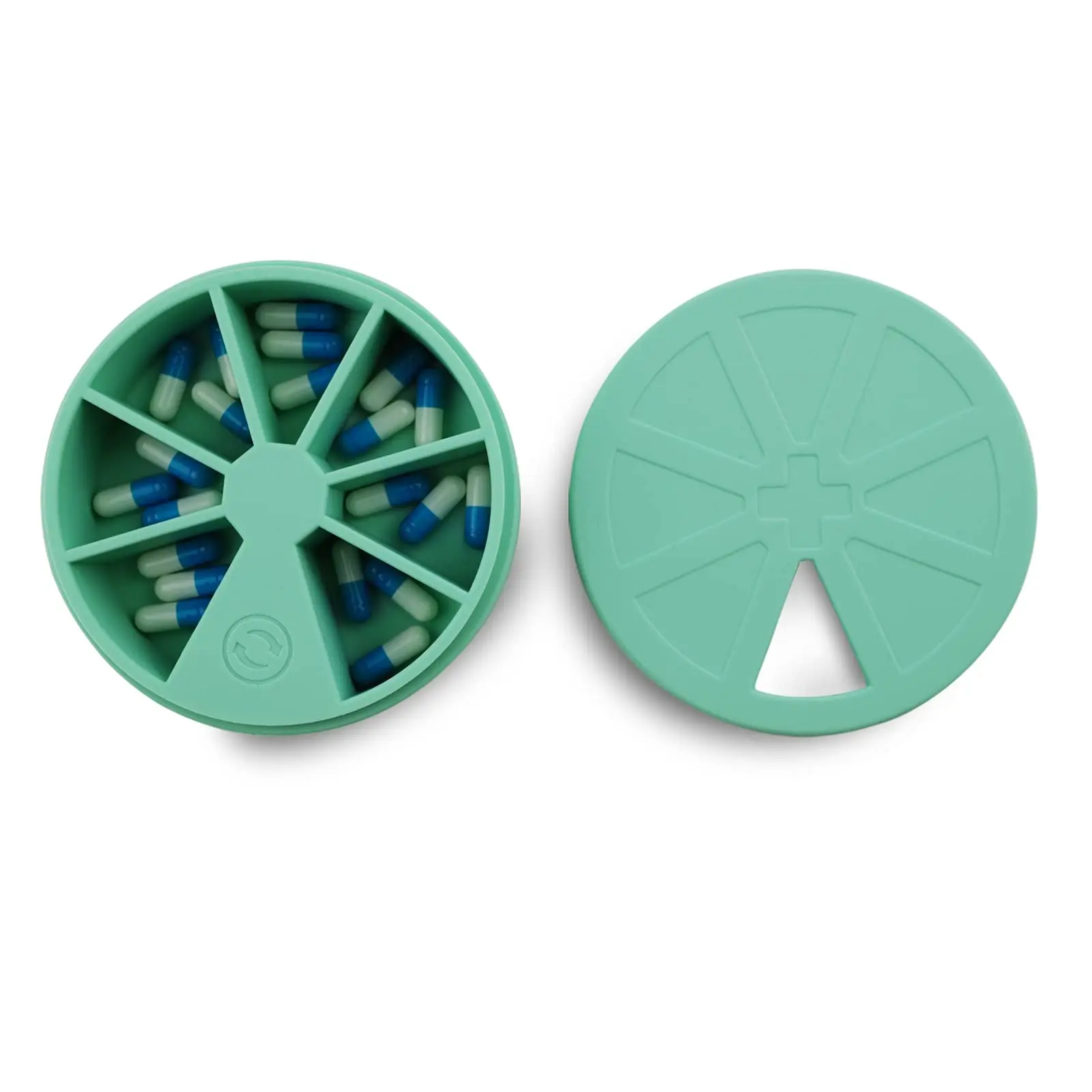 Силиконовый переносной органайзер для таблеток