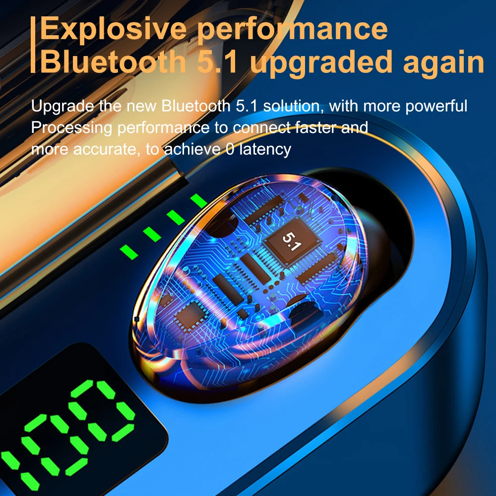 Wireless Bluetooth Headset Waterproof gaming travel Wireless headset