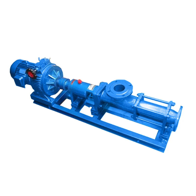 The manufacturer produces large flow sewage screw pump screw conveying concentrated mud pump screw emulsion pump