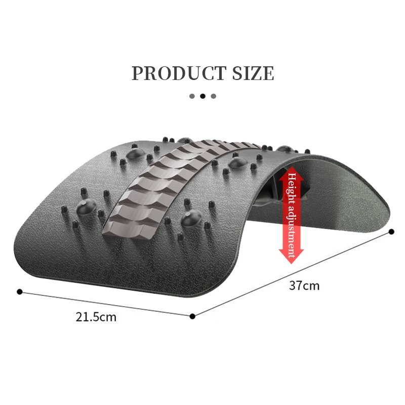 High Quality Back Stretcher Orthopedic Back Lumbar Support Stretch Acupuncture magnetic therapy Massager Lower Back Stretcher