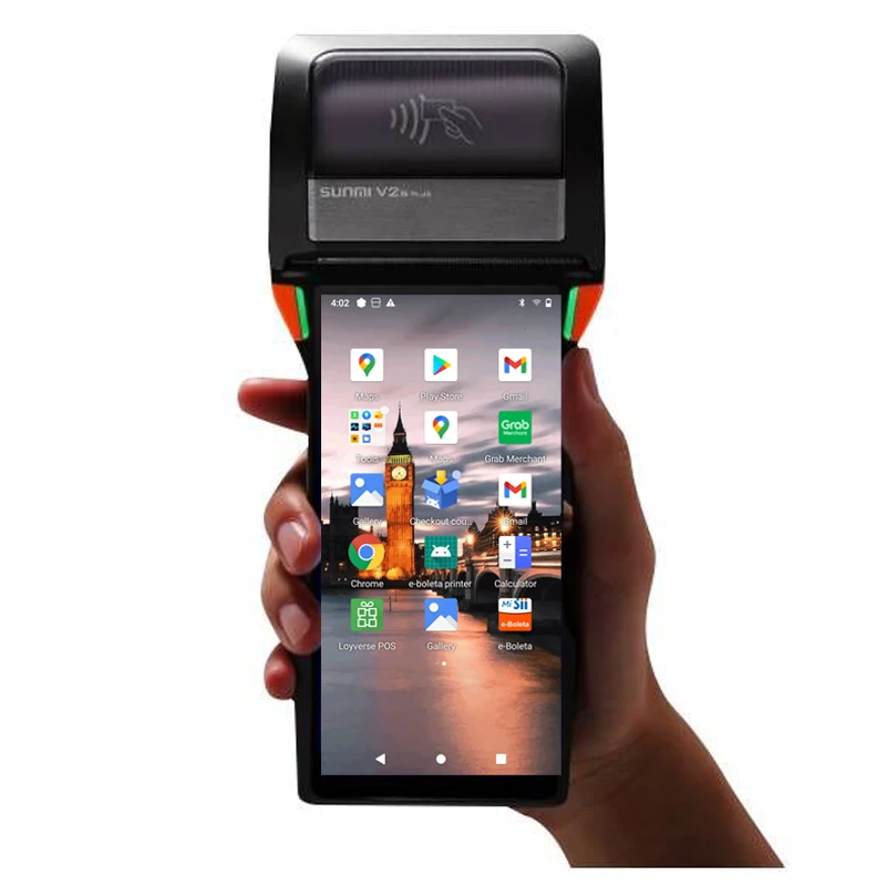 Профессиональный производитель Китай оптовая продажа Pos-терминал android 11 mini pos NFC SUNMI V2S PLUS