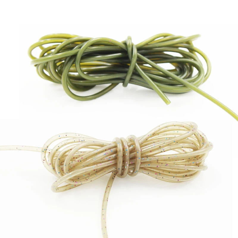 YOUME 2M Silicone Carp Fishing Hook Tube Anti-tangle Rig Tubing Rig Tube Sleeves Hook for Carp Fishing Tackle