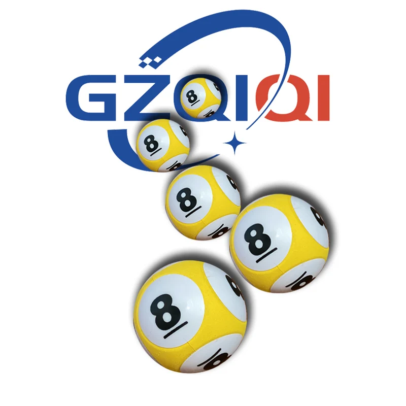 Lotto bingo balls with six marks