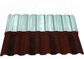 China best quality bond stone coated galvanized roofing tile royal blue color shingle metal sheet for villa house