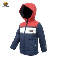 Новинка 2020, детское осенне-зимнее пальто OEM, водонепроницаемая ветрозащитная одежда с хлопковой подкладкой, зимняя куртка для мальчиков