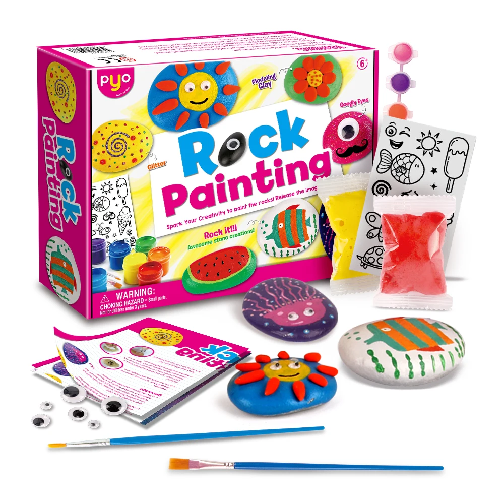 children toys arts and crafts rock painting kit other toys for kids Non-Toxic magic stone
