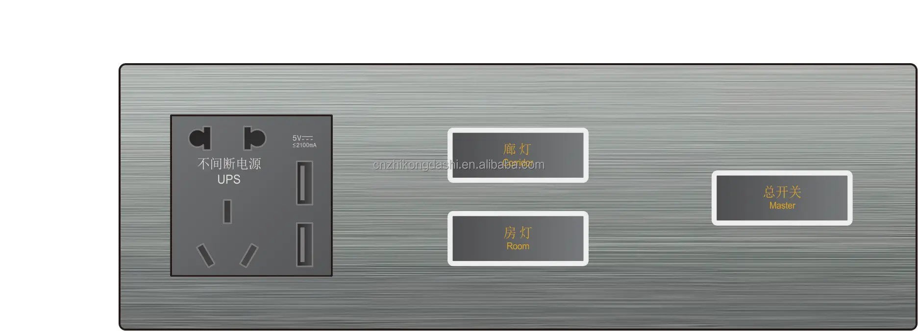 Factory hot-selling gray smart wall switch Hotel room porcelain wall WIFI switch Smart home Tuya switch