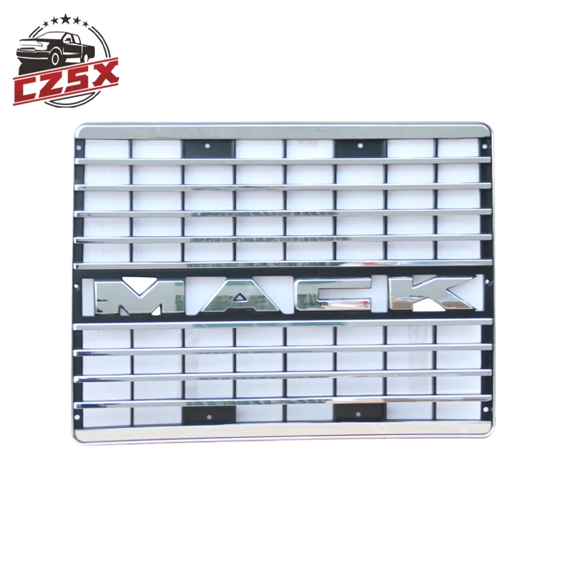 Auto body parts truck front chrome grille good quality with logo for Mack