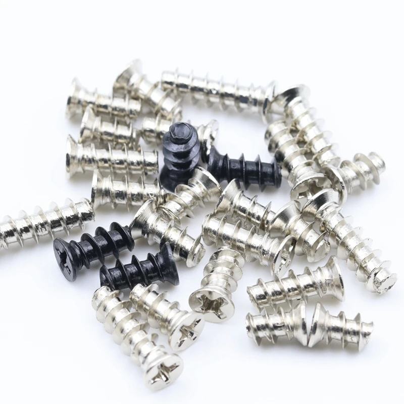Factory Supply Flat Head Black Nickel Plated Computer case Fan Mounting Screw 4x8 4x10 5x10 5x12 5x16