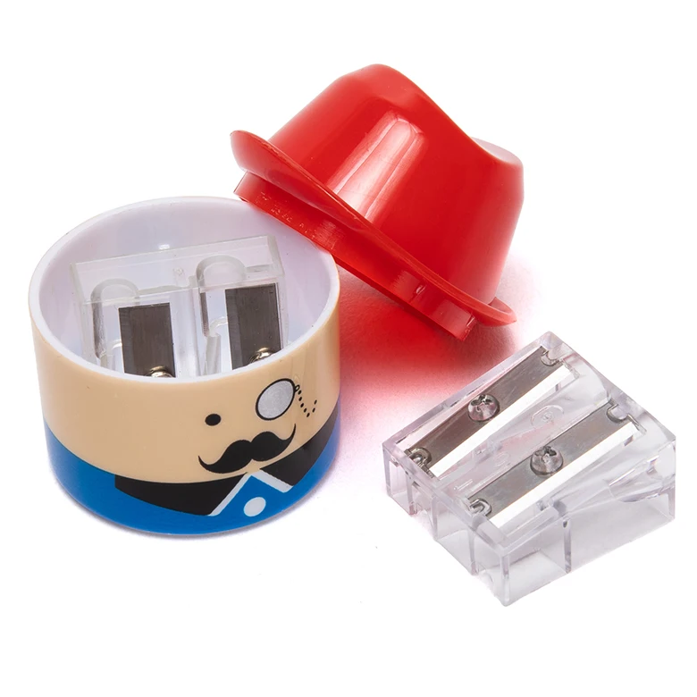 
patent kid baby child safe anti swallow cartoon beard man wholesale cute funny school kids pencil sharpener with shell 