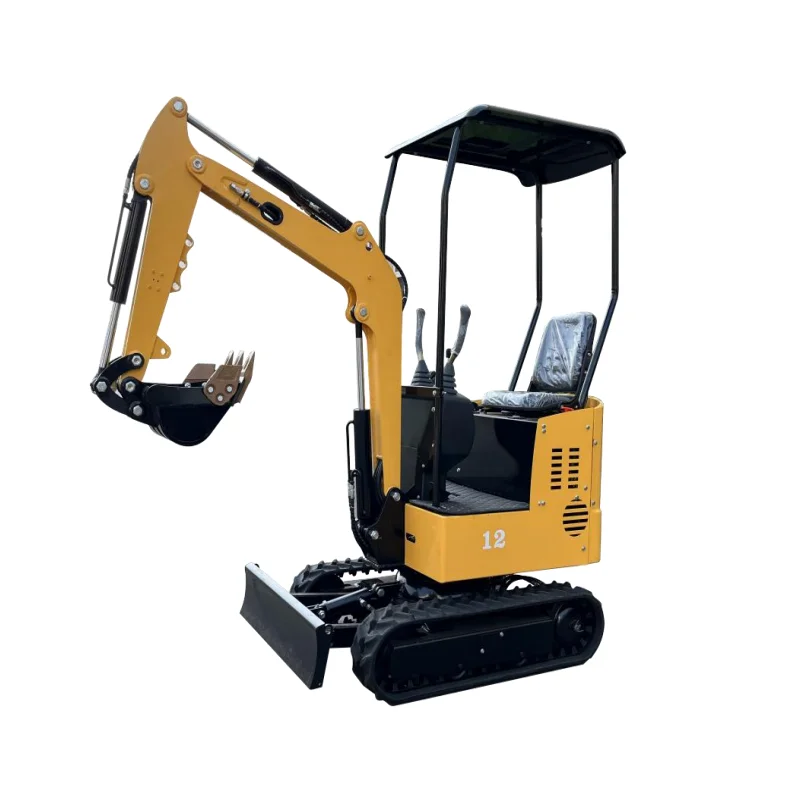 Yellow/Red/Blue Hot Selling Agriculture Machinery Mini Excavator 1200kg 1500kg CE EPA Engine Construction Machinery for Sale