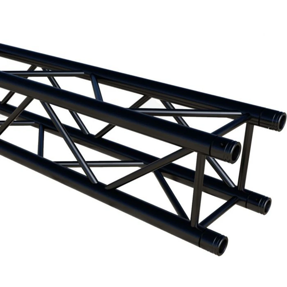520x760mm Black Truss 2m 3m Easy Assemble Lighting Audio Truss 300x300 Black Truss Aluminum for Event Rentals