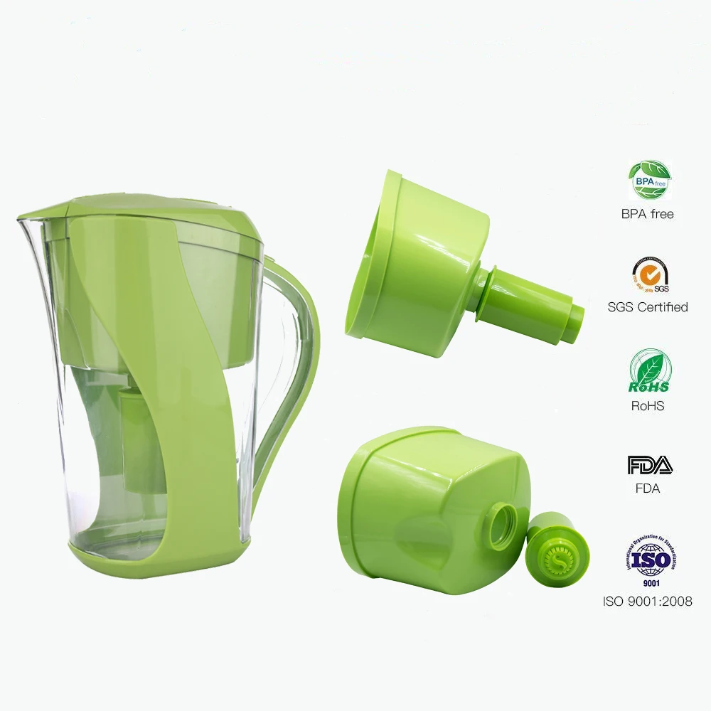 
Factory OEM ODM Alkaline water filter pitcher with 1 longlast standard filter 