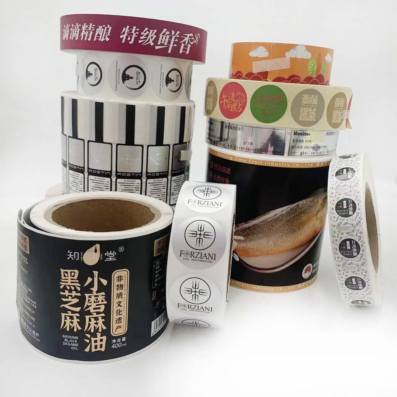 Custom Hologram  Frozen Food Multipurpose Fragile Packaging Labels With Logo on Rolls For Vials Printing