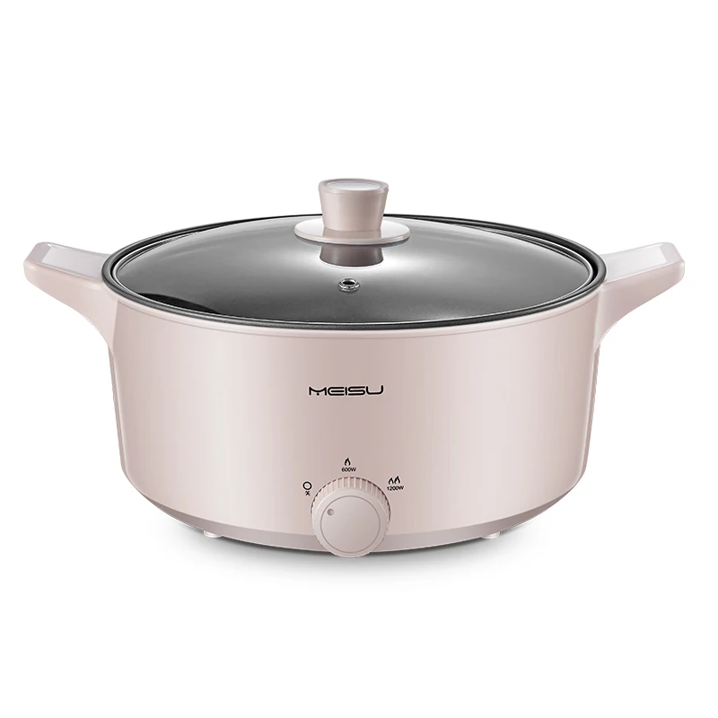 2021 New National Electric Multi Pot 4L 1200W Korea Market Hot Sale Ramen Pot Family Use Noodles Pot For Sales