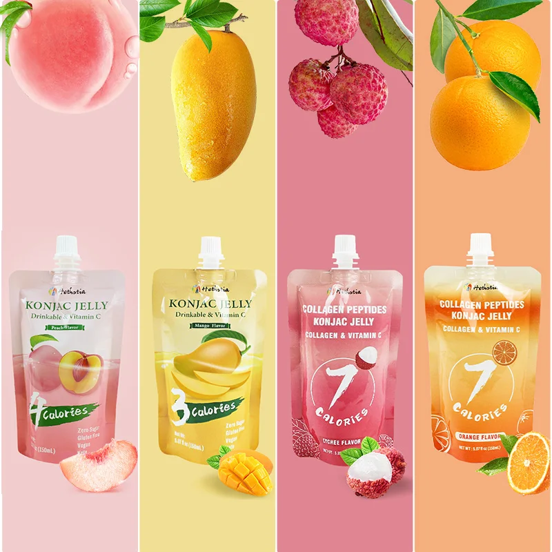 Low Price High Satiety Beauty Nutrition Slimming Konnyaku Snack Zero Fat And Zero Calorie Konjac Jelly Drink