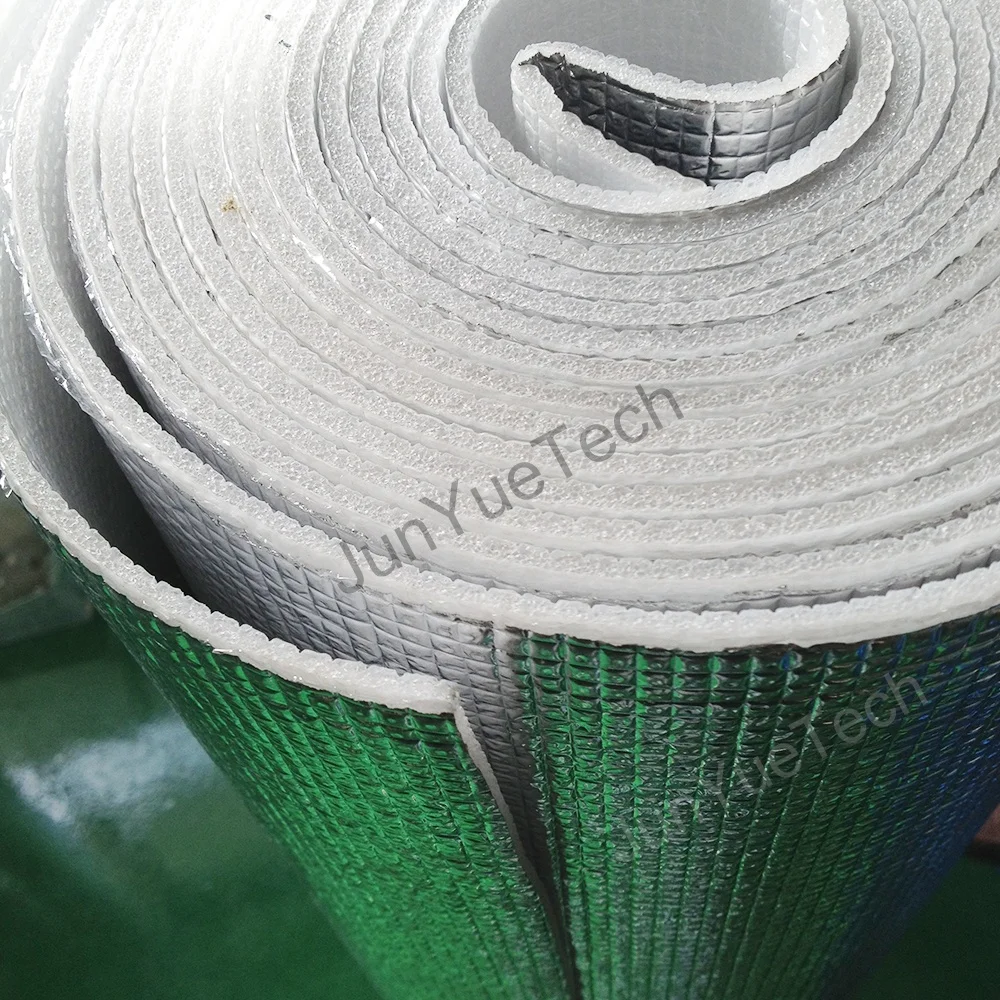 Heat Insulators Materials Polyethylene Closed Cell Epe Foam With Aluminum Film For Thermal Insulation