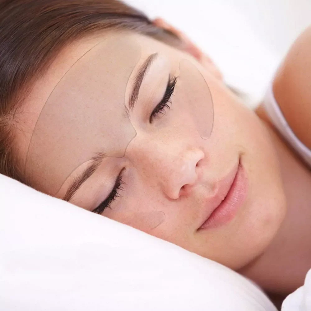 Multiple d Anti Wrinkle pad sets Sustainable Silicone Eye Forehead Face Pad Reusable Facial Wrinkles Patches to Prevent Wrinkles