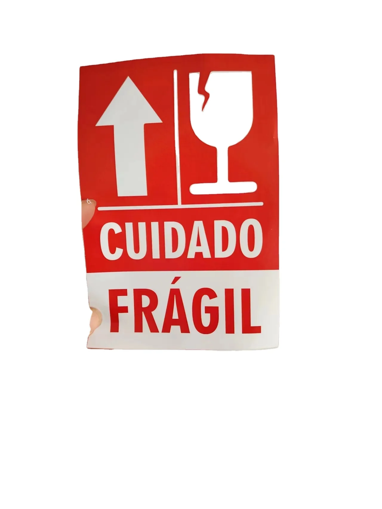 Digital printing adhesive paper  label for fragil products  transportation