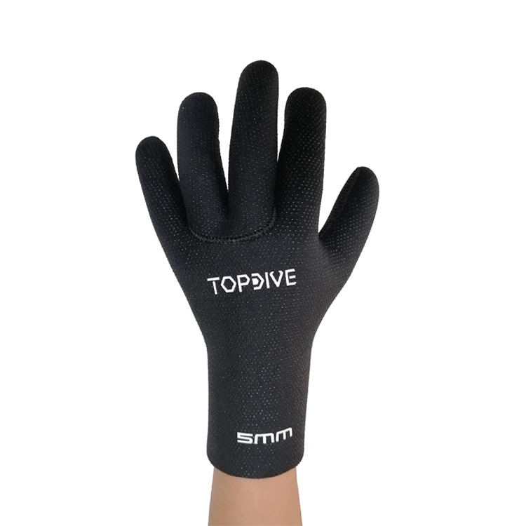 Anti Slip Large 5 mm Black Super Stretch Neoprene Diving Swimming Surfing Gloves