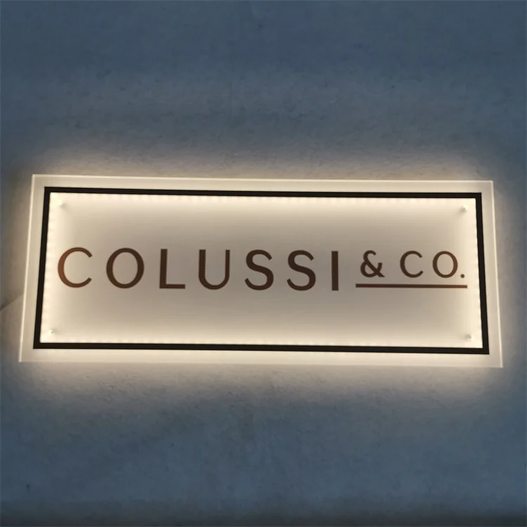 2023 New Finish LED 3D Advertising Metal Letters Outdoor Led Store Sign Custom Reverse Lit Acrylic Board Signage