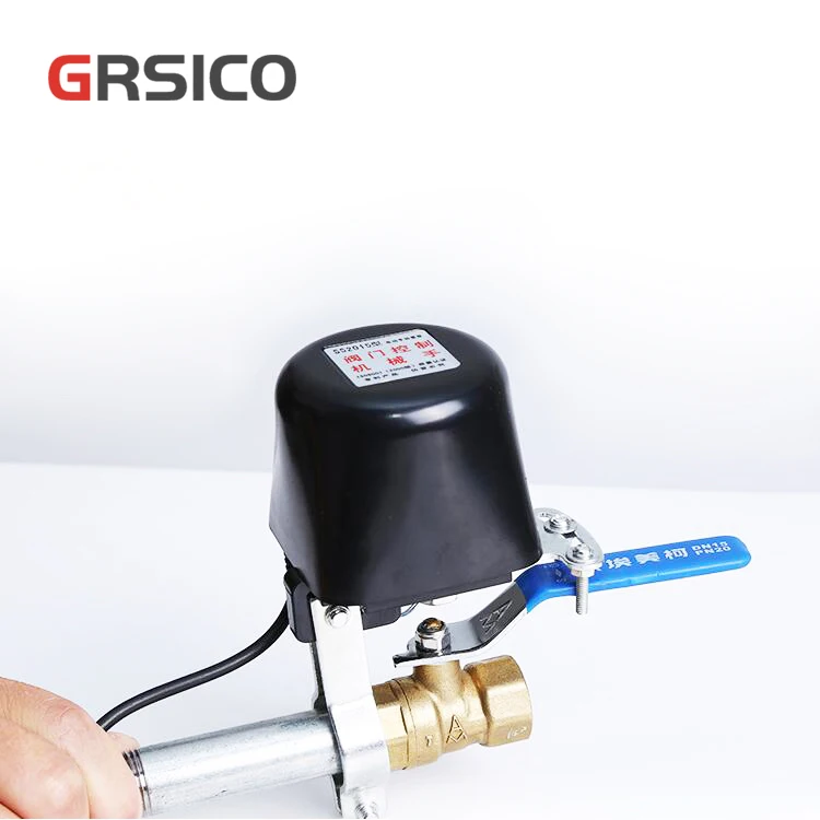 Tuya Smart App Wifi Remote Control Automatic Shut Off Valve for Gas Stoves and Water Pipes Support Amazon Alexa