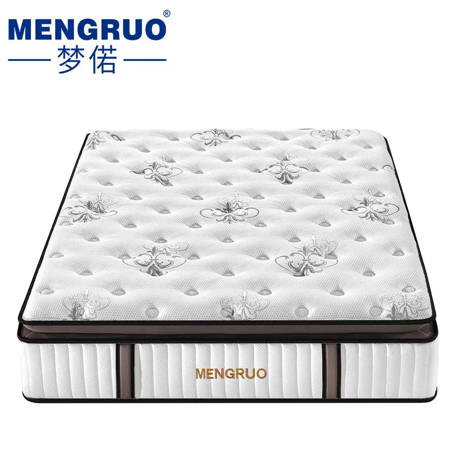 Top Hat Latex Mattress New Hotel Natural 5 Star Memory Foam Spring High Density Rebounded Foam Roll-up Mattress Queen Size