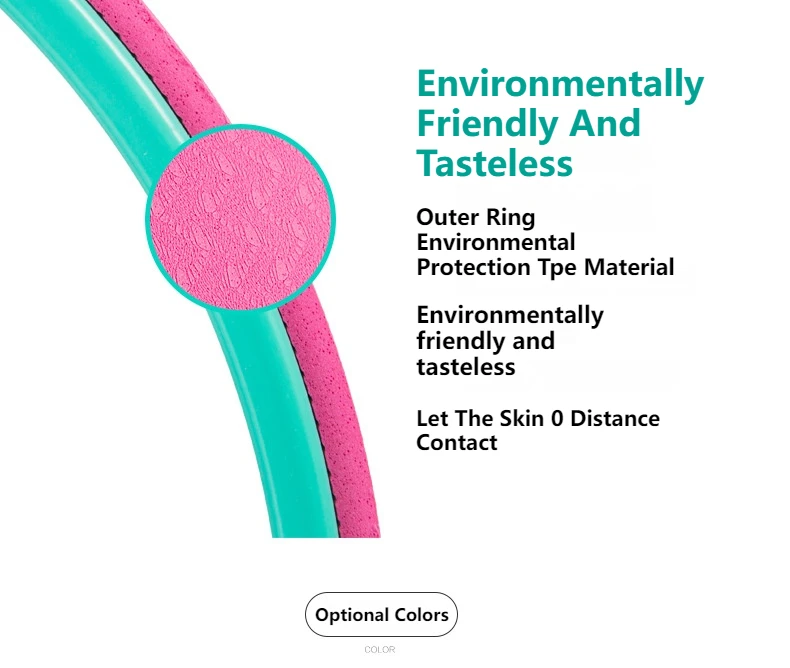 Custom Eco Friendly ABS TPE Back Yoga Wheel Roller Flexible Non Slip Back Pilates Yoga Circle