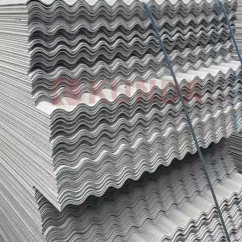 KUNDA Africa Local Factories Roofing Cement Fiber Tiles Local Factory Ghana Factory